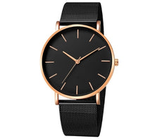 Load image into Gallery viewer, Luxury Watch Men Mesh Ultra-thin Stainless Steel Quartz Wrist Watch Male Clock reloj hombre relogio masculino Free Shipping