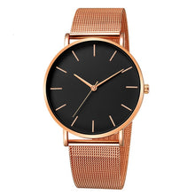 Load image into Gallery viewer, Luxury Watch Men Mesh Ultra-thin Stainless Steel Quartz Wrist Watch Male Clock reloj hombre relogio masculino Free Shipping